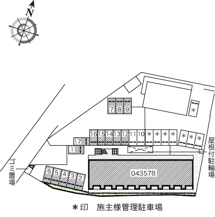 ★手数料０円★入間郡毛呂山町毛呂本郷　月極駐車場（LP）